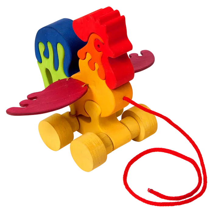 Fauna Houten Trekdier Haan