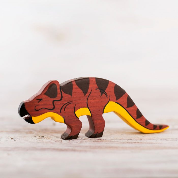 Wooden Caterpillar Dinos - Protoceratops