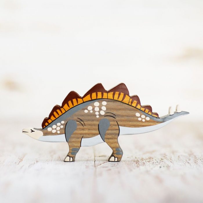 Wooden Caterpillar Dinos - Stegosaurus