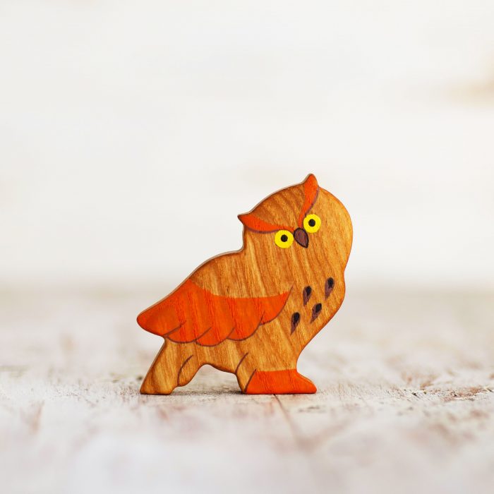 Wooden Caterpillar Vogels - Uil