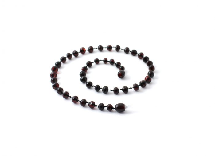 Barnsteen Kinderketting 36 cm - Cherry Baltic Amber - Afbeelding 2