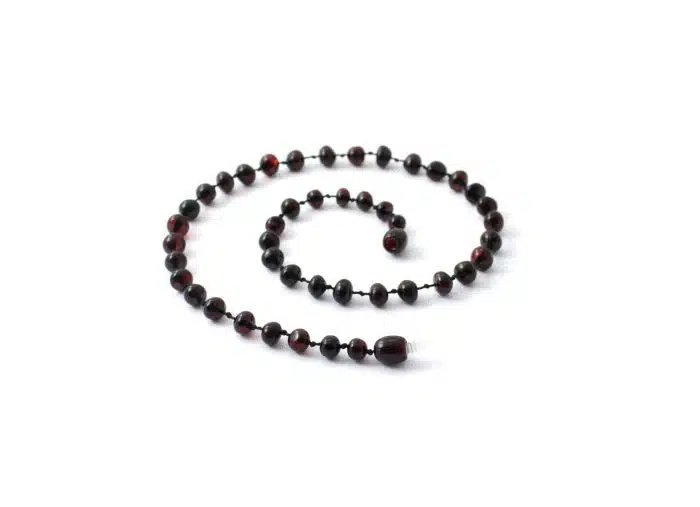 Barnsteen Kinderketting 36 cm - Cherry Baltic Amber - Afbeelding 2