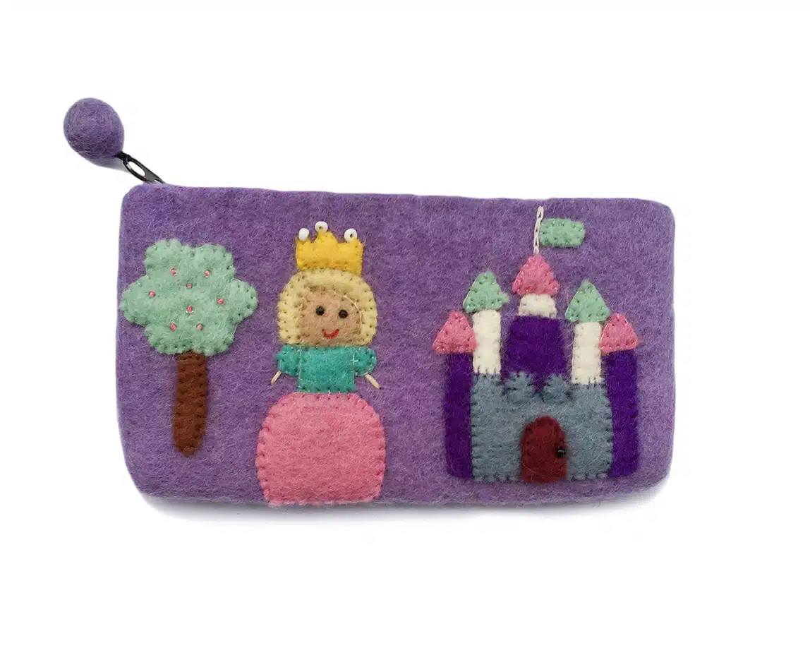 Gamcha Prinses met Kasteel Etui of Toilettasje - lichtpaars