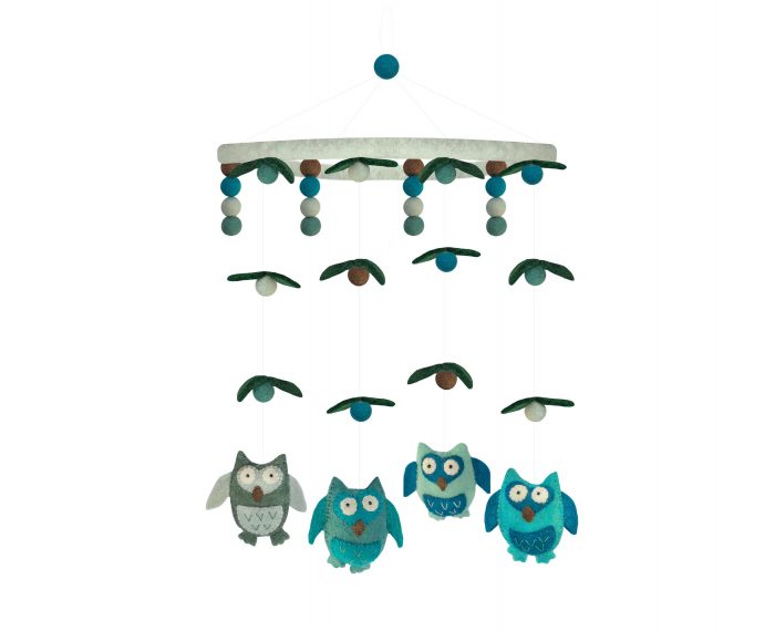 Gamcha Uilen Mobiel - blauw/groen