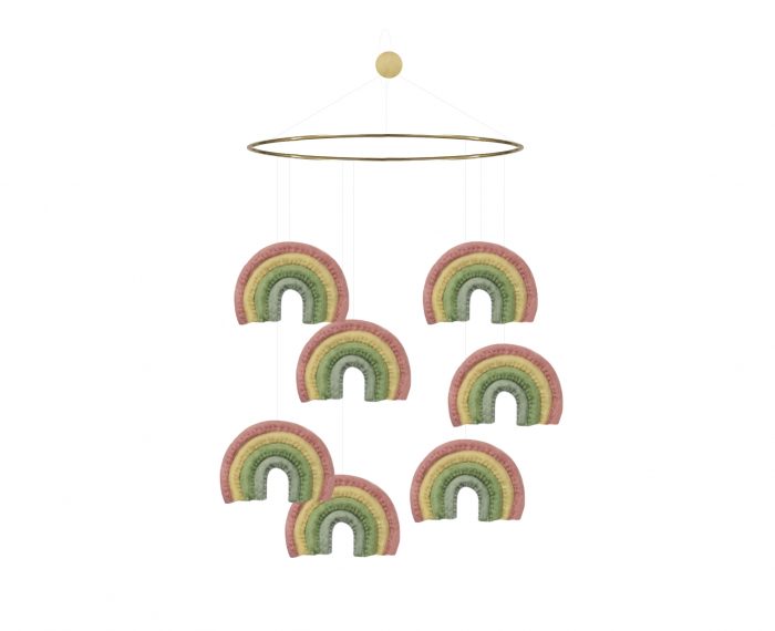 Gamcha Regenboog Mobiel - pastelkleuren