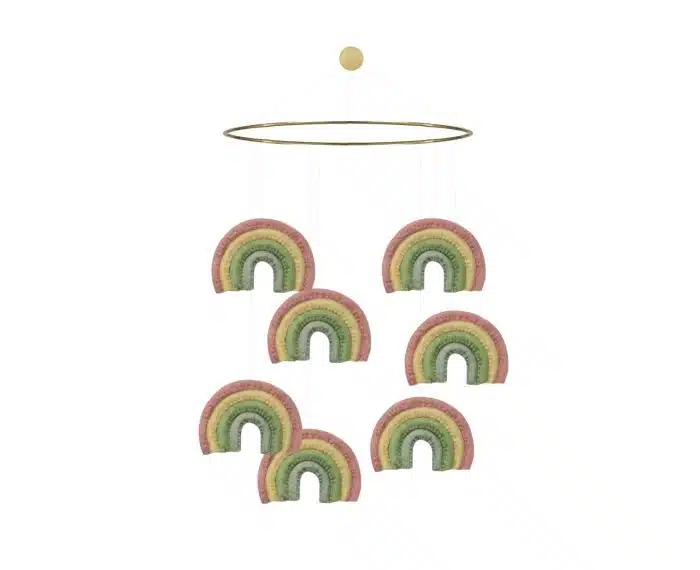 Gamcha Regenboog Mobiel - pastelkleuren