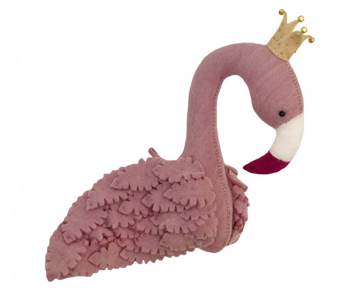 gamcha dierenkop flamingo roze