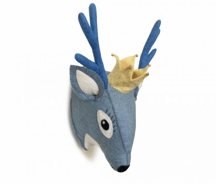 Gamcha Dierenkop Hert - blauw