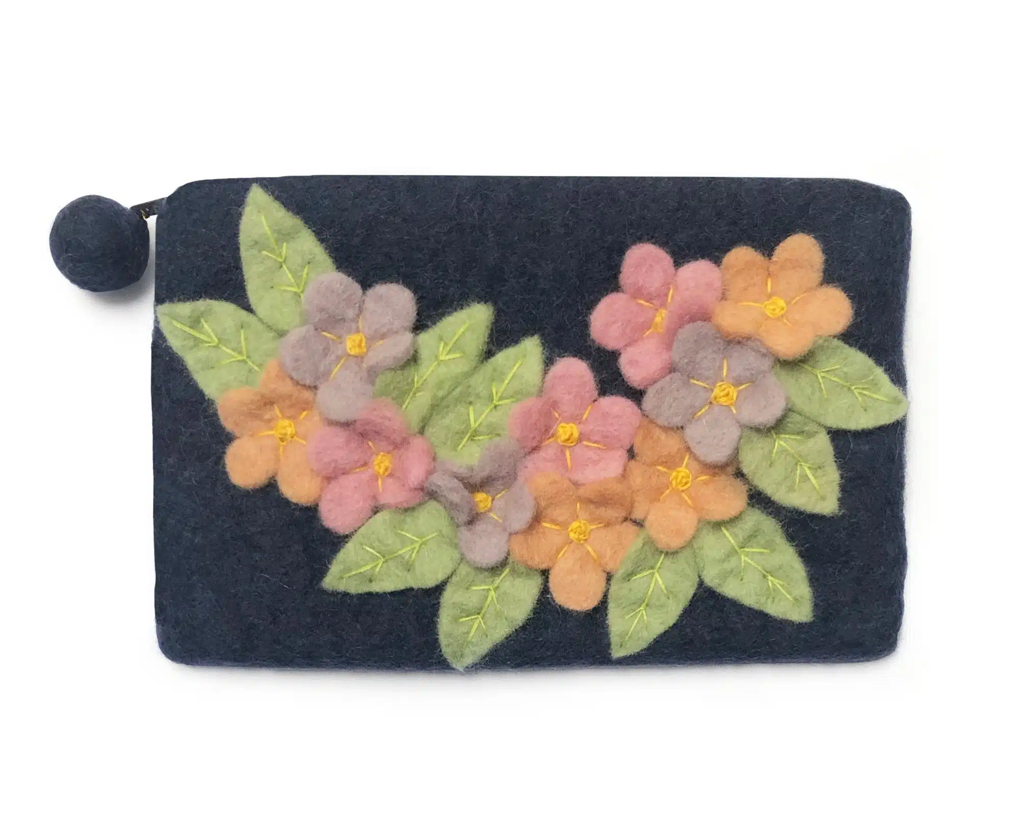 Gamcha Bloemen Etui of Toilettasje - blauw