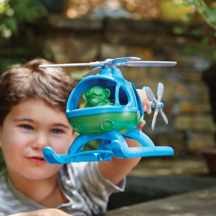 Green Toys Helicopter van Gerecycled Materiaal - blauw - Afbeelding 2