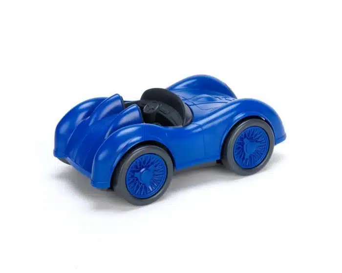 Green Toys Race auto van Gerecycled Materiaal - blauw - Afbeelding 2