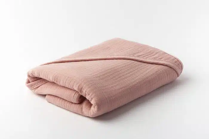 Mundo Melocoton Badcape Biologisch Katoen - roze