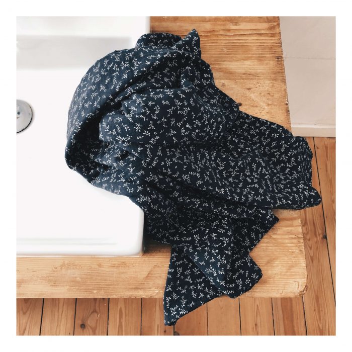 Mundo Melocoton Tetradoek/Swaddle Groot Organic Muslin Billie Grey - grijs - Afbeelding 2