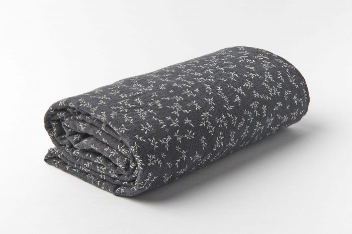 Mundo Melocoton Tetradoek/Swaddle Groot Organic Muslin Billie Grey - grijs