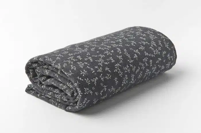 Mundo Melocoton Tetradoek/Swaddle Groot Organic Muslin Billie Grey - grijs