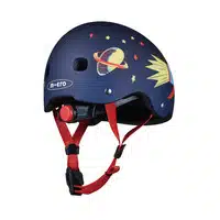 helmet with rocket designs