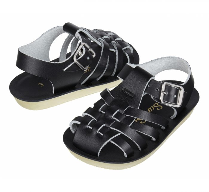 saltwater sailor sandals black