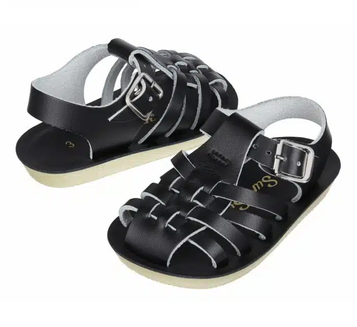saltwater sailor sandals black