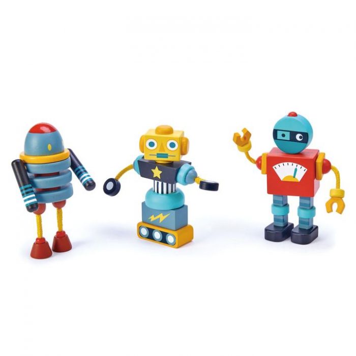 houten robot speelgoed