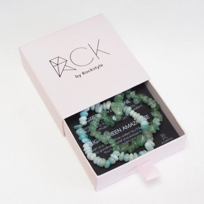 rockstyle armband verpakking aventurine & amazonite