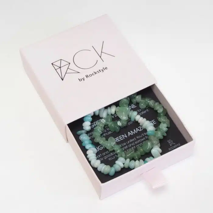 rockstyle armband verpakking aventurine & amazonite