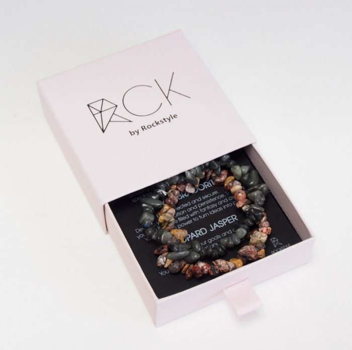rockstyle armband verpakking leopard jasper & labradorite
