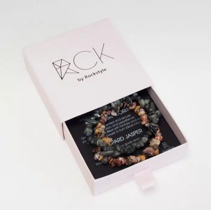 rockstyle armband verpakking leopard jasper & labradorite