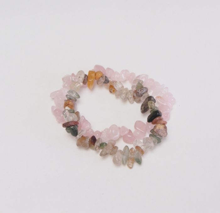 rosequartz & mix armband