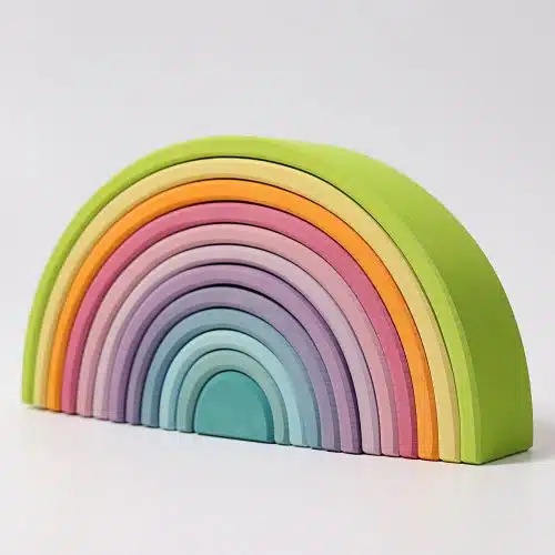 Houten regenboog pastel van Grimms