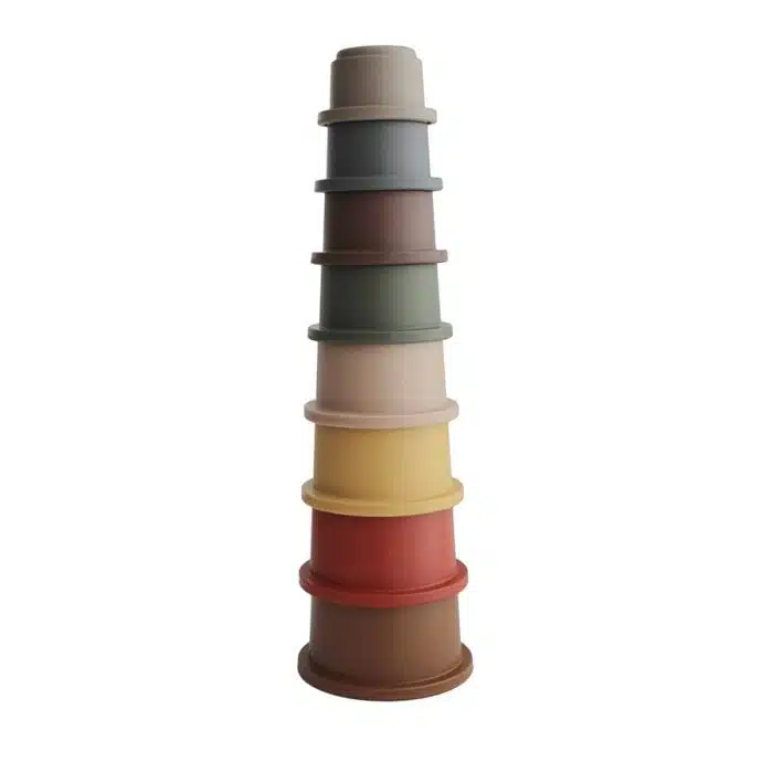 Mushie Stacking Cups Retro