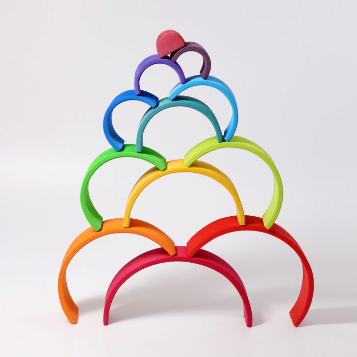 stapeling elementen regenboog