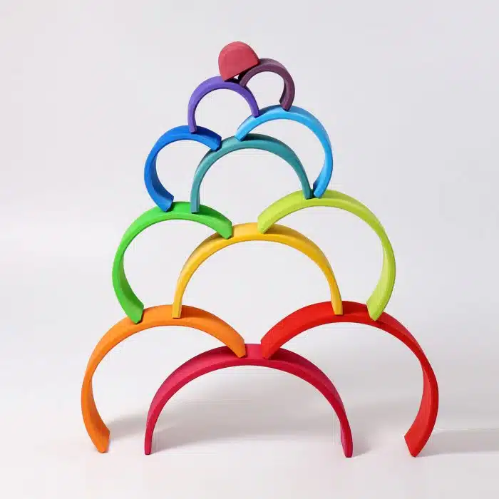 stapeling elementen regenboog