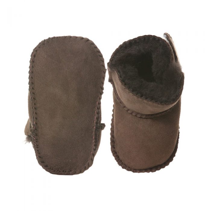 Enfant schapenleer babyslofjes bruin