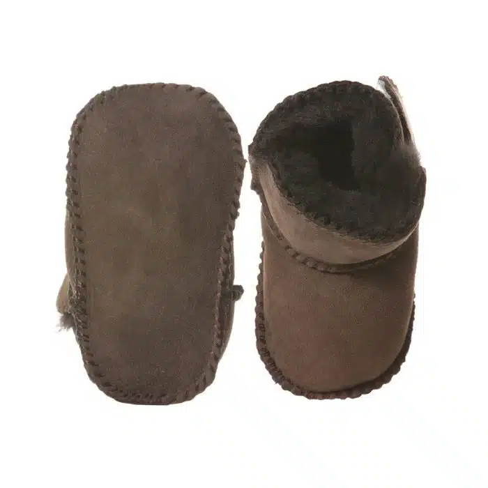 Enfant schapenleer babyslofjes bruin