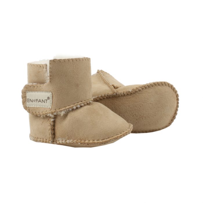 En-fant schapenleer bootee chestnut