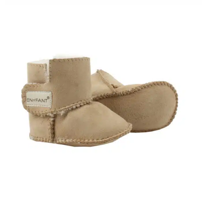 En-fant schapenleer bootee chestnut