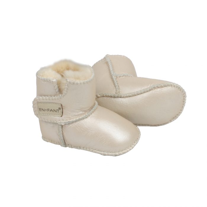 Enfant schapenvacht sloffen kleur cream