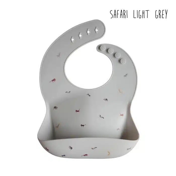 Mushie Silicone Bib with Decorative Pattern - Afbeelding 5