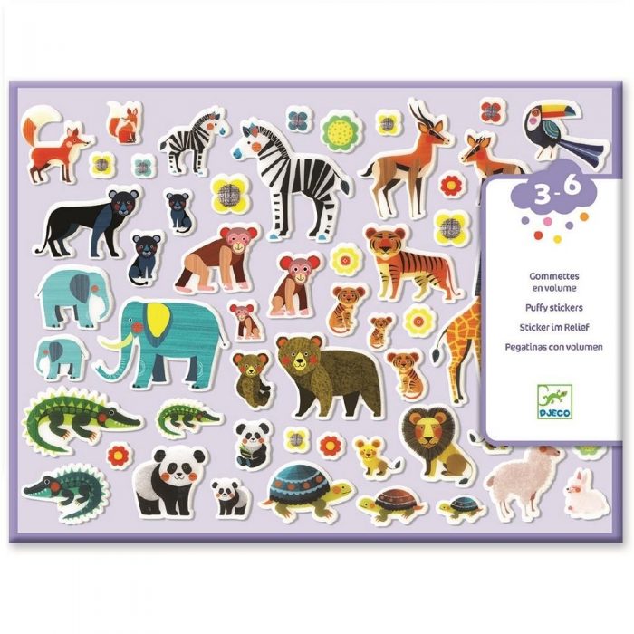 Djeco Puffy Stickers - Mothers and Babies