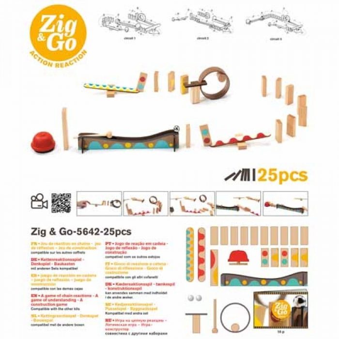 Djeco Zig & Go - 25 Pcs