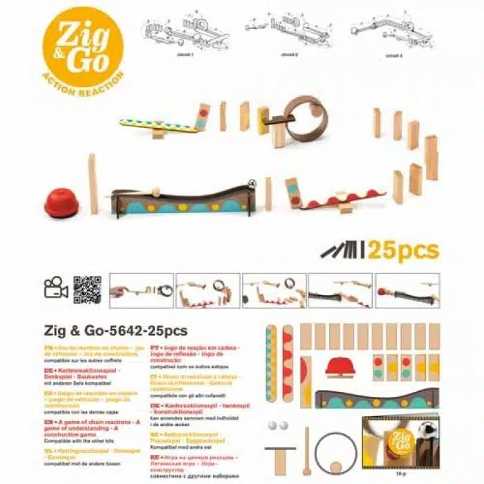 Djeco Zig & Go - 25 Pcs