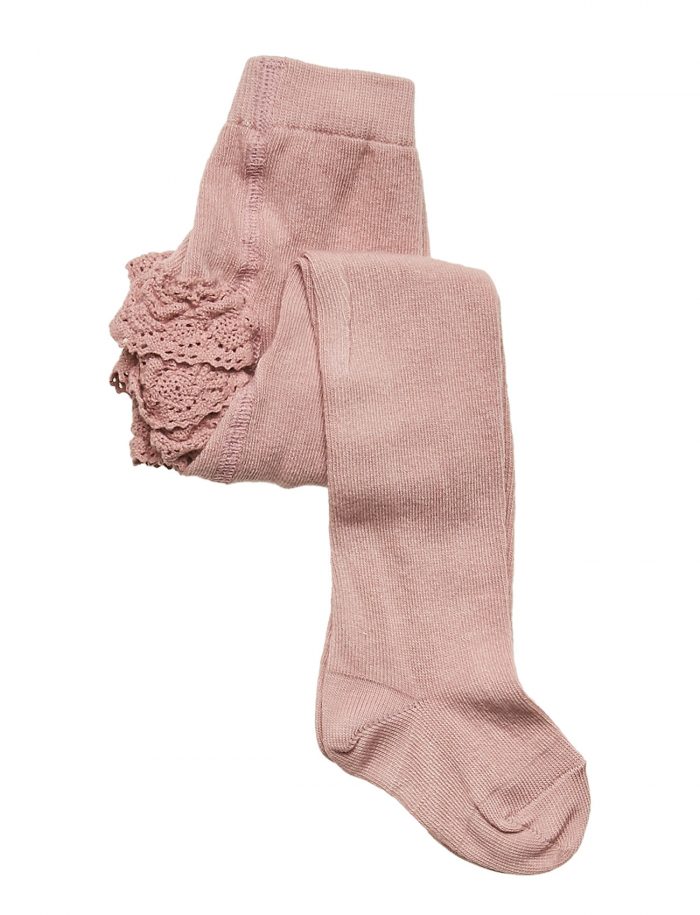 MP Denmark Tights Rumba With Lace - Wood Rose