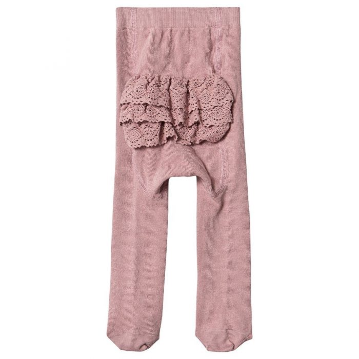 MP Denmark Tights Rumba With Lace - Wood Rose
