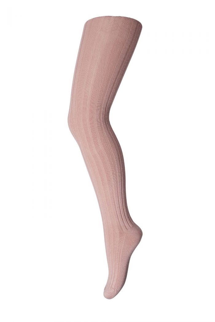 MP Denmark Tights Cotton Rib - Peach Rose
