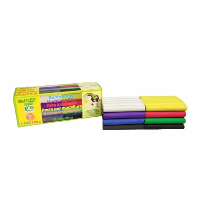 okonorm gekleurde modelling clay 8 kleuren