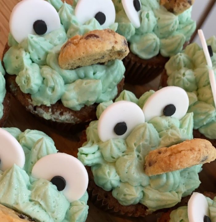 Cookie Monster Cupcake