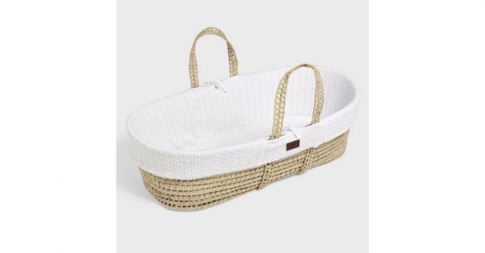 Moses Basket Hoeslaken - biologisch katoen - wit
