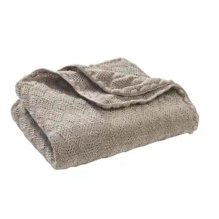 disana wollen babydeken woollen baby blanket grijs