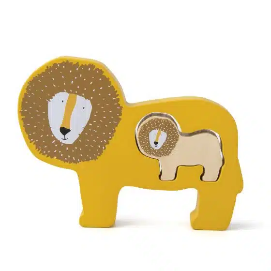 houten babypuzzel - mr. lion