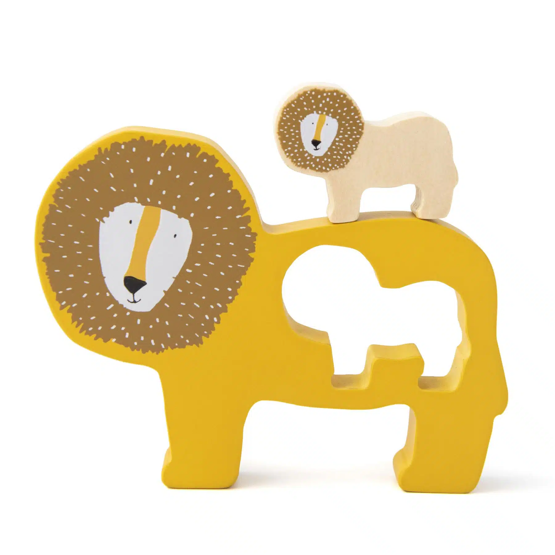 houten babypuzzel - mr. lion